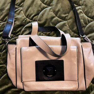 Kate Spade Purse - Tan and Black, Crossbody/Shoulder and Convertible Handles